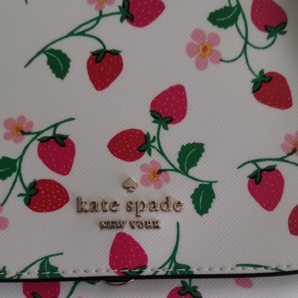 Kate Spade Cream and Pink Strawberry Crossbody Bag - Picture 2 of 4